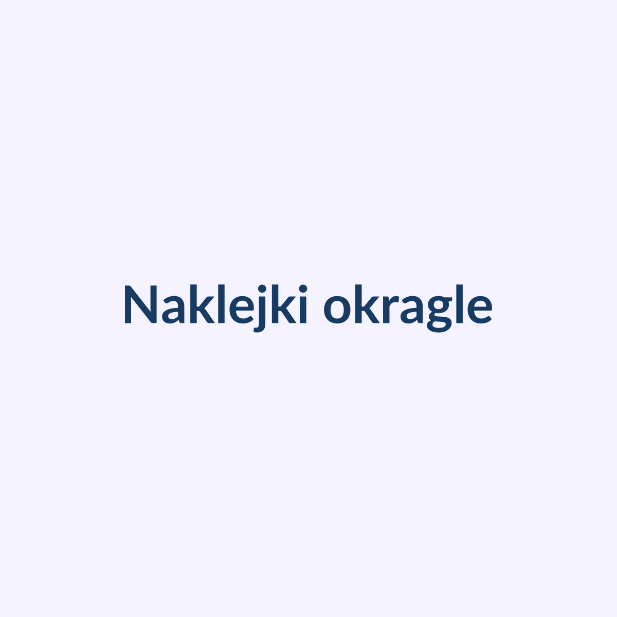 Naklejki okrągłe foliowe
