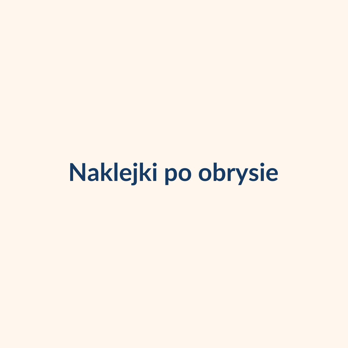 Naklejki po obrysie