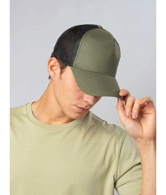 Czapka trucker JHK CZA611 – widok boczny, regulowana
